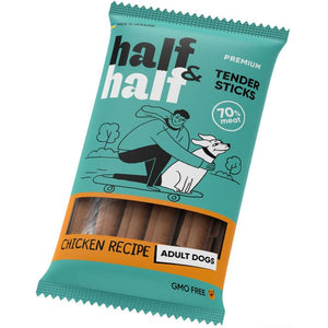 HALF&HALF Recompense pentru caini, batoane cu Pui 100g