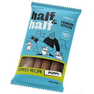 HALF&HALF Recompense pentru catei, batoane Curcan 100g
