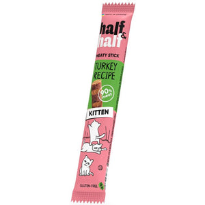 HALF&HALF Recompense pentru pisicute, baton Curcan 5g