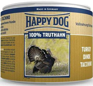 HAPPY DOG Conserva pentru caini Curcan 200g