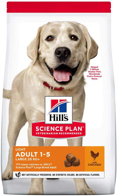 HILL's Canine Adult Talie Mare LIGHT, cu Pui