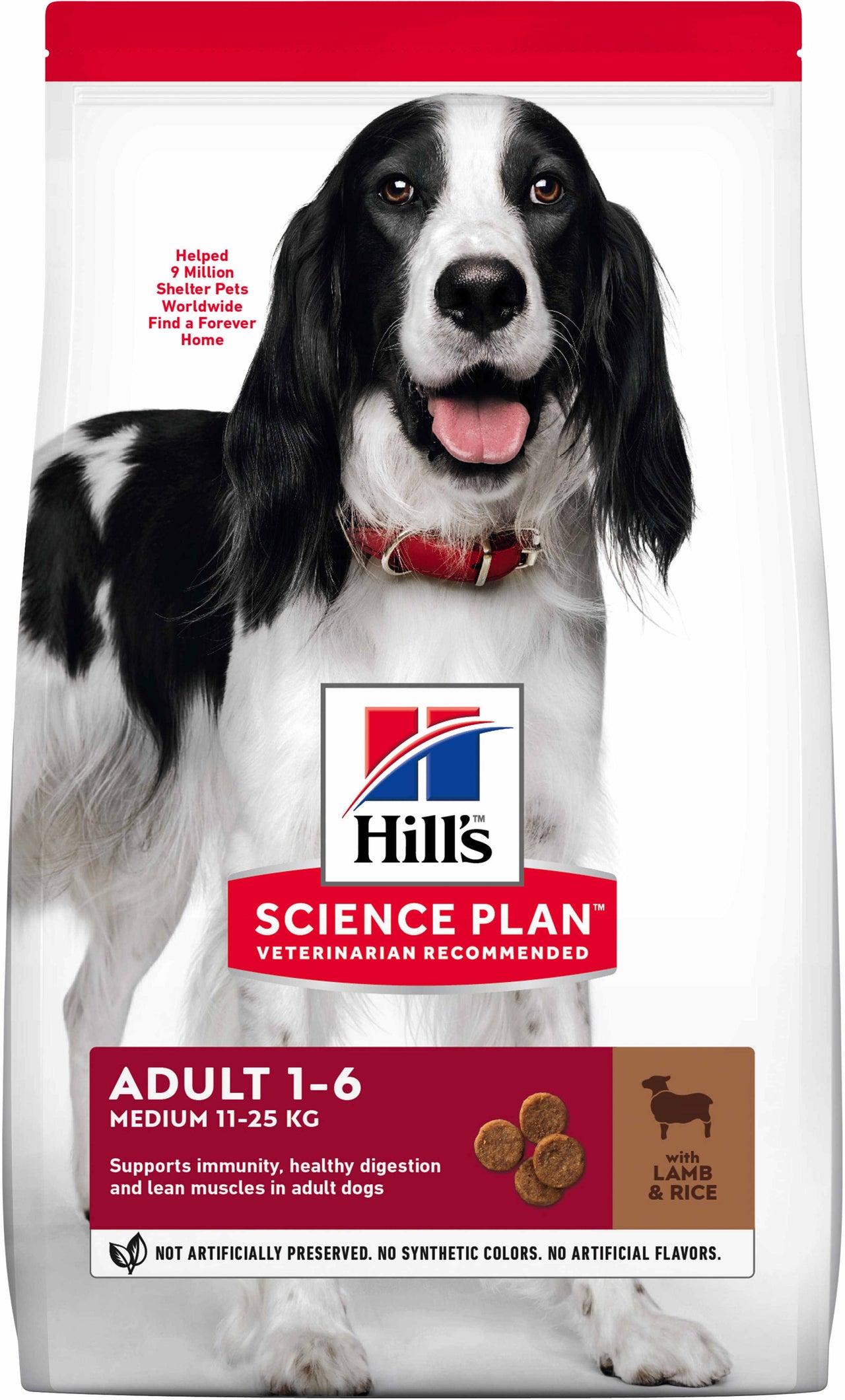 HILL's Canine Adult Talie Medie, cu Miel si Orez