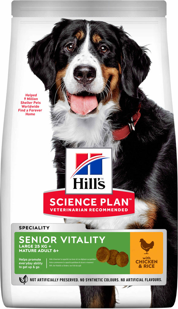 HILL's Canine Mature Adult Large Breed Senior Vitality 6+, Pui si Orez 14 kg