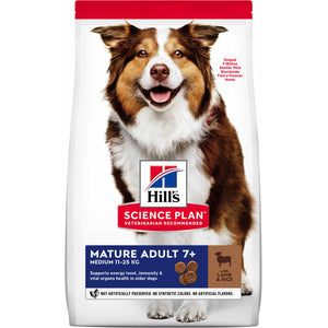 HILL's Canine MATURE Talie Medie cu Miel si Orez