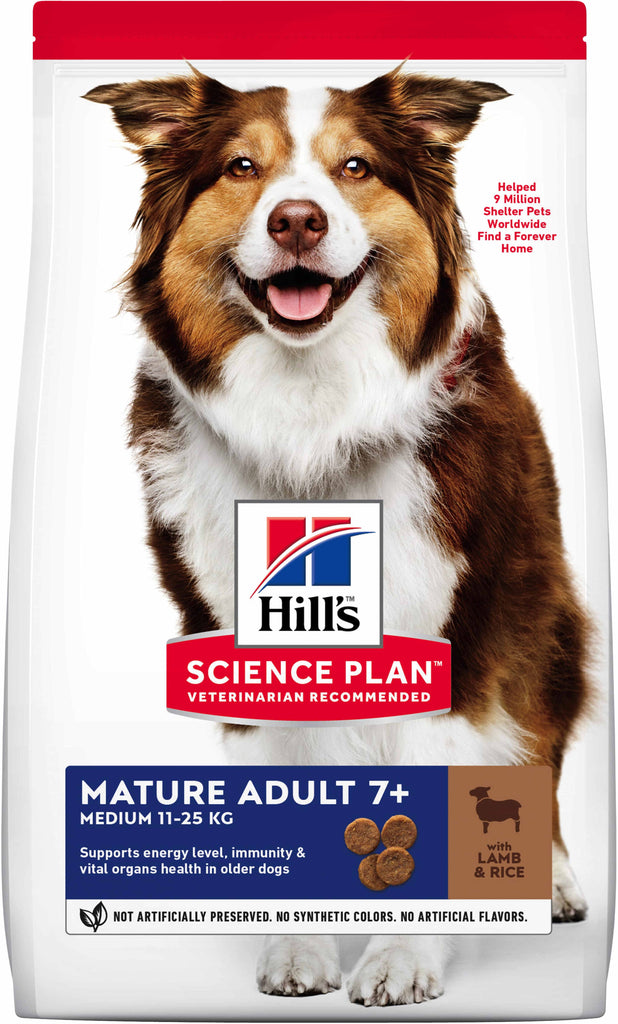 HILL's Canine MATURE Talie Medie cu Miel si Orez