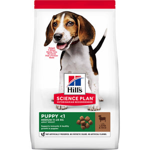 HILL's Canine PUPPY Talie Medie, cu Miel si Orez