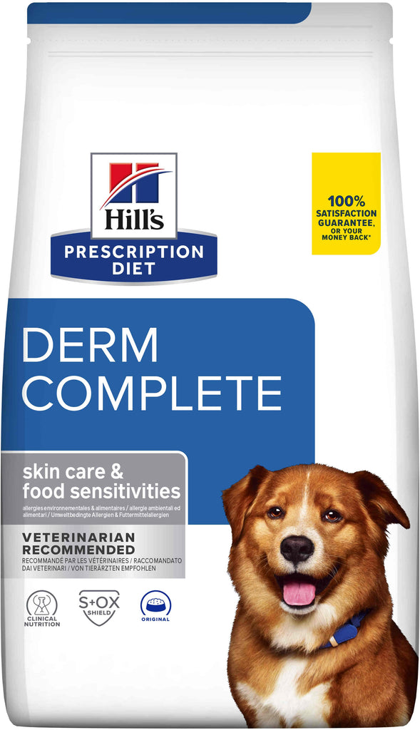 HILL's PD CANINE Hrana uscata  DERM COMPLETE pentru afectiuni dermatologice 12kg