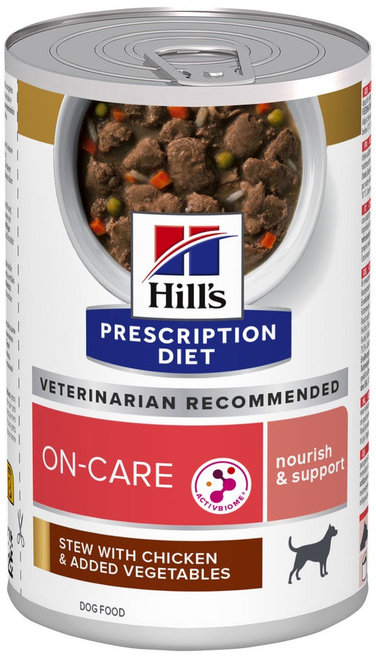 HILL's PD CANINE ON-CARE Conserva cu Tocanita de Pui si Legume 354g