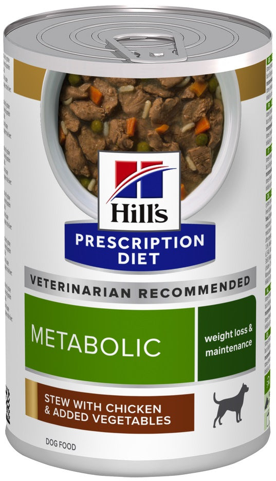 HILL's PD METABOLIC Conserva pt.slabire si intretinerea greutatii, cu Pui 370 g