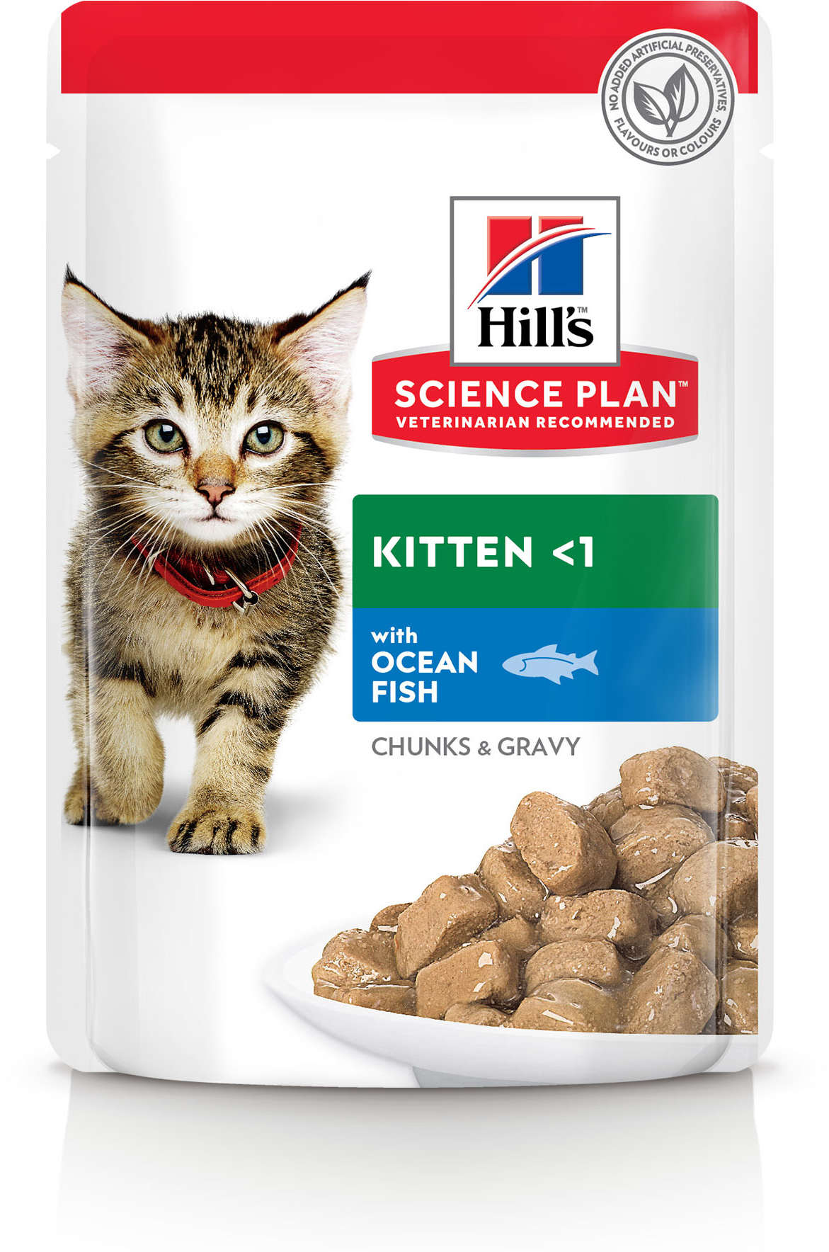 HILL's Plic hrana umeda KITTEN pentru pisicute, cu Peste Oceanic 85g