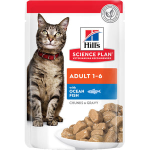 HILL's Plic hrana umeda pentru pisici Adulte, cu Peste Oceanic 85g