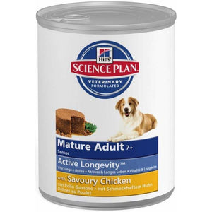 HILL's SP Conserva MATURE (7+) hrana umeda pentru caini, Carne Pui 