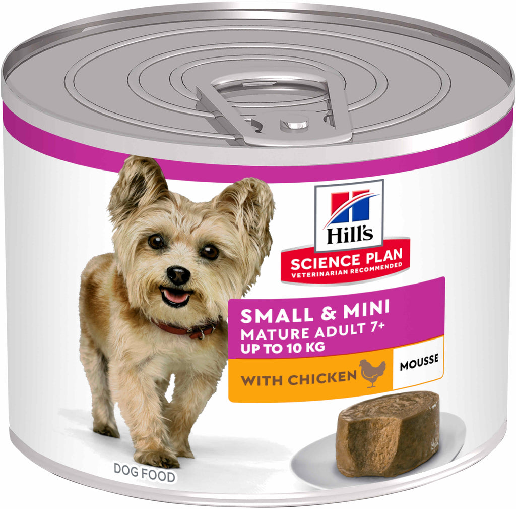 HILL's SP Mousse Conserva MATURE (7+) hrana umeda pentru caini, cu Pui 200g