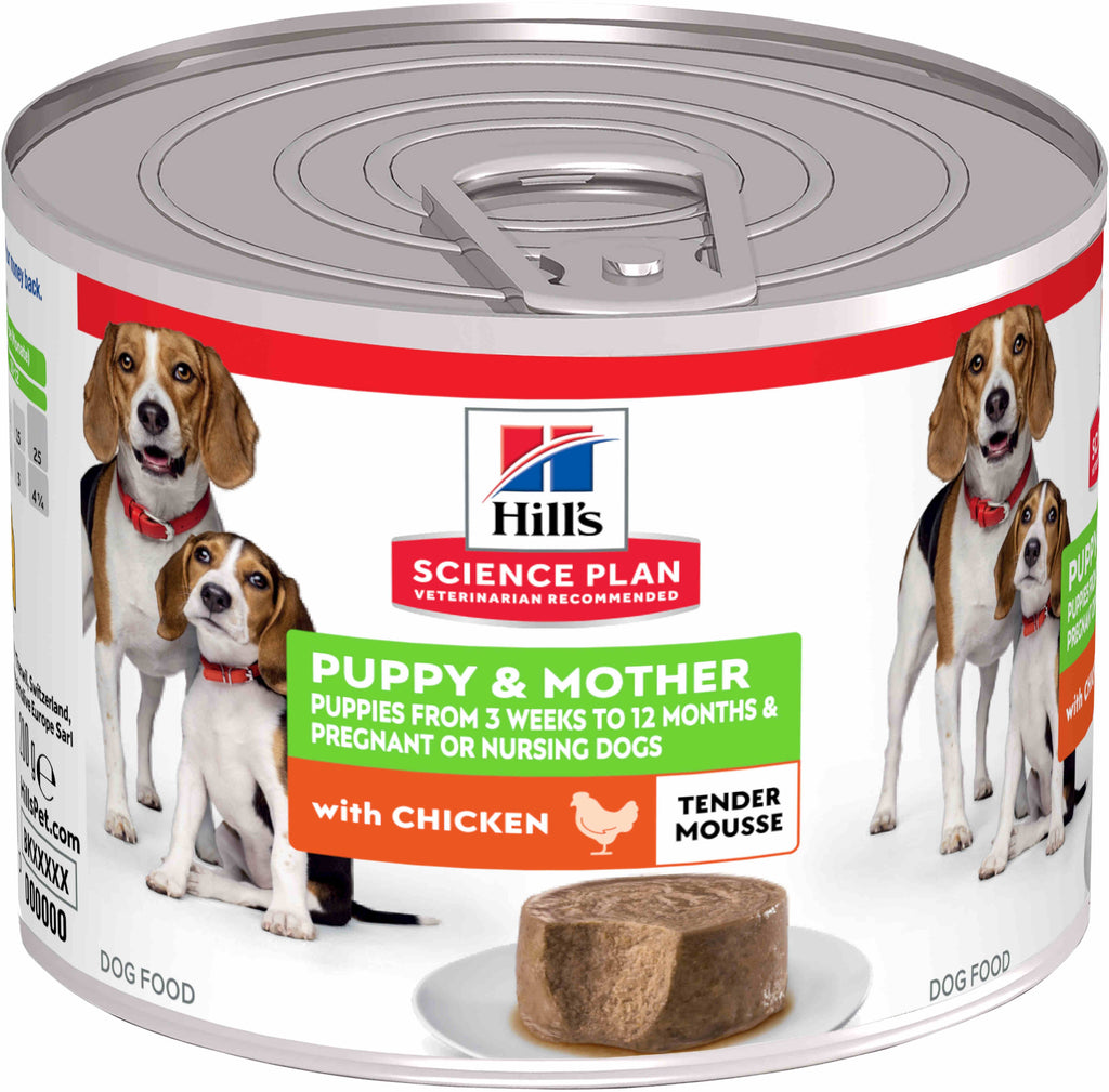 HILL's SP Mousse Puppy & Mother Conserv hrana umeda pentru caini, cu Pui 200g