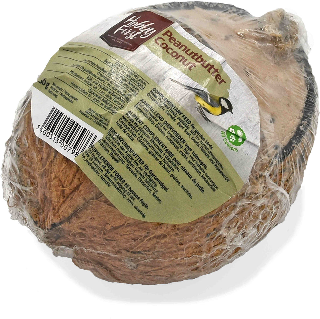 HOBBY FIRST Wild Life Delicatesă nucă de cocos+unt de arahide, pt. păsări 350g - Maxi-Pet.ro
