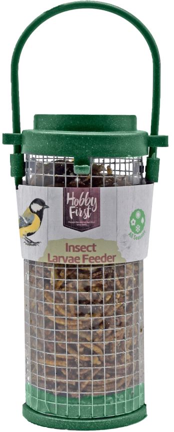 HOBBY FIRST Wild Life Larve de insecte, cu hrănitor, pentru păsări 65g - Maxi-Pet.ro