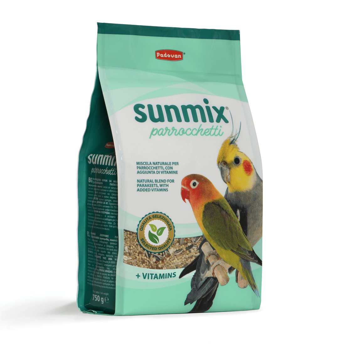 Hrana pentru nimfe Padovan Sunmix Parrocchetti 750g - Animax
