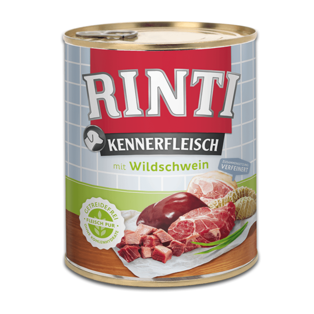 Hrana umeda pentru caini Rinti cu mistret 800 g - Animax