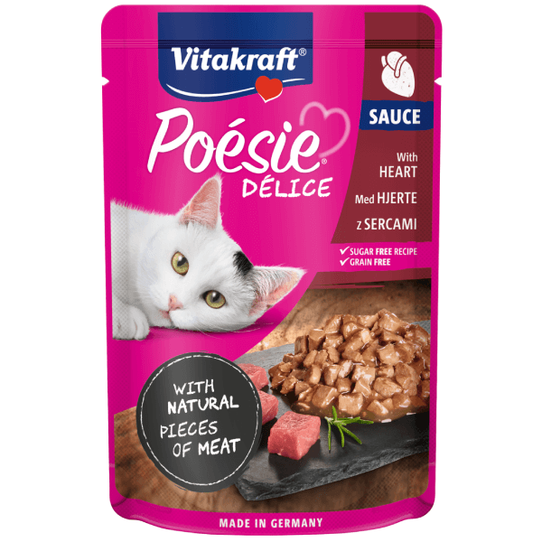 Hrana umeda pentru pisici Vitakraft Poesie Inima in sos 85g - Animax