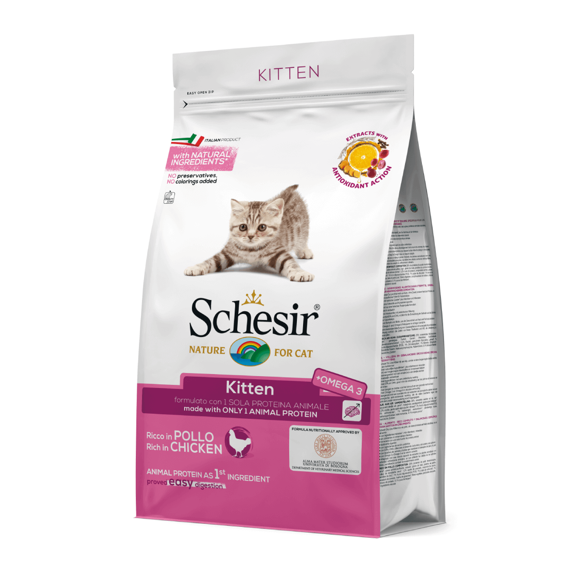Hrana uscata pentru pisici Schesir Kitten Pui 400g - Animax