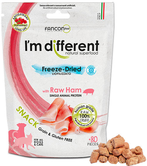 I'M DIFFERENT Recompensa pentru caini si pisici, Monoproteica, cu Sunca 40g