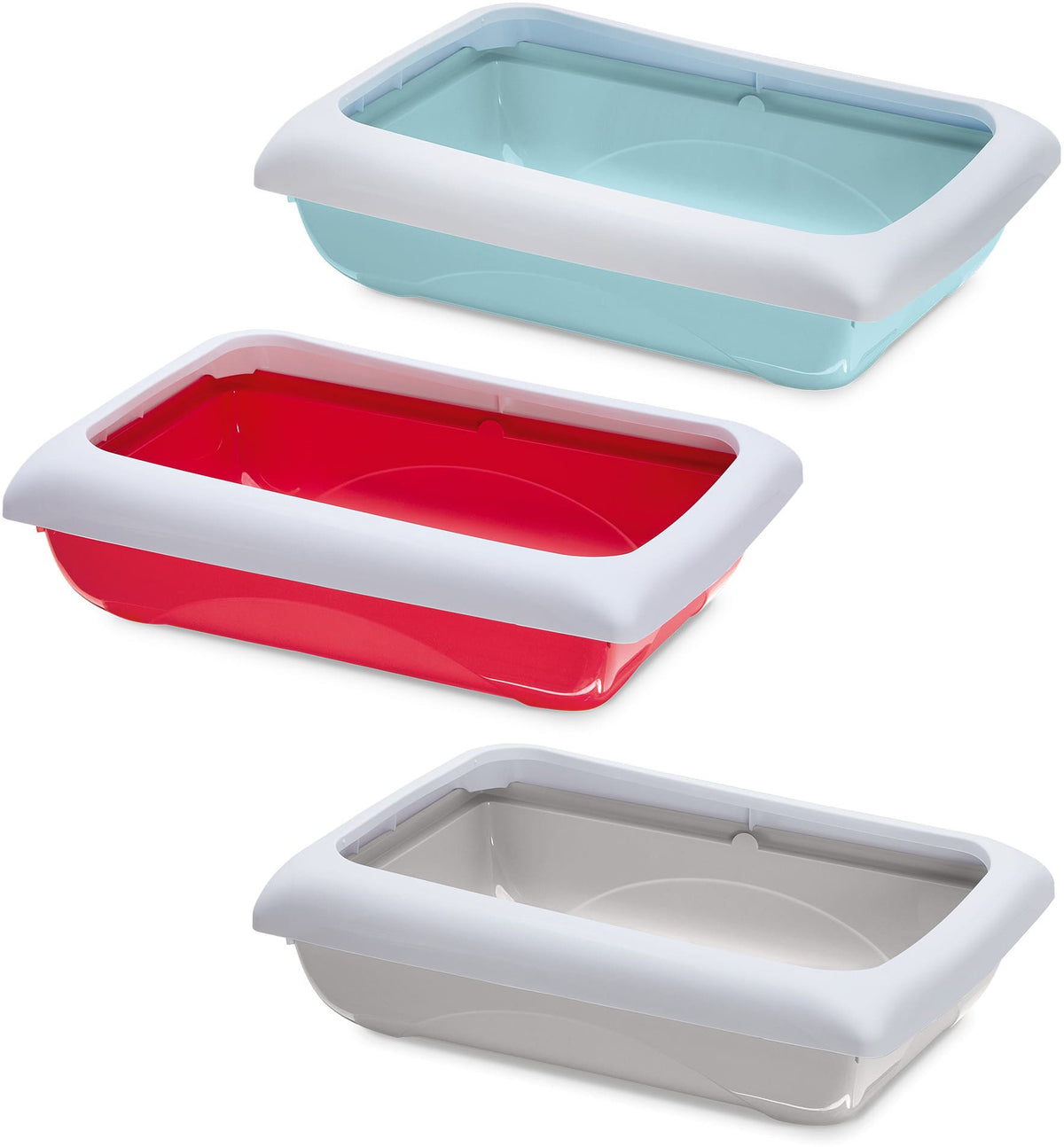 IMAC Litiera pentru pisici DODO, cu margini 45,5x31x12,8cm, diverse culori