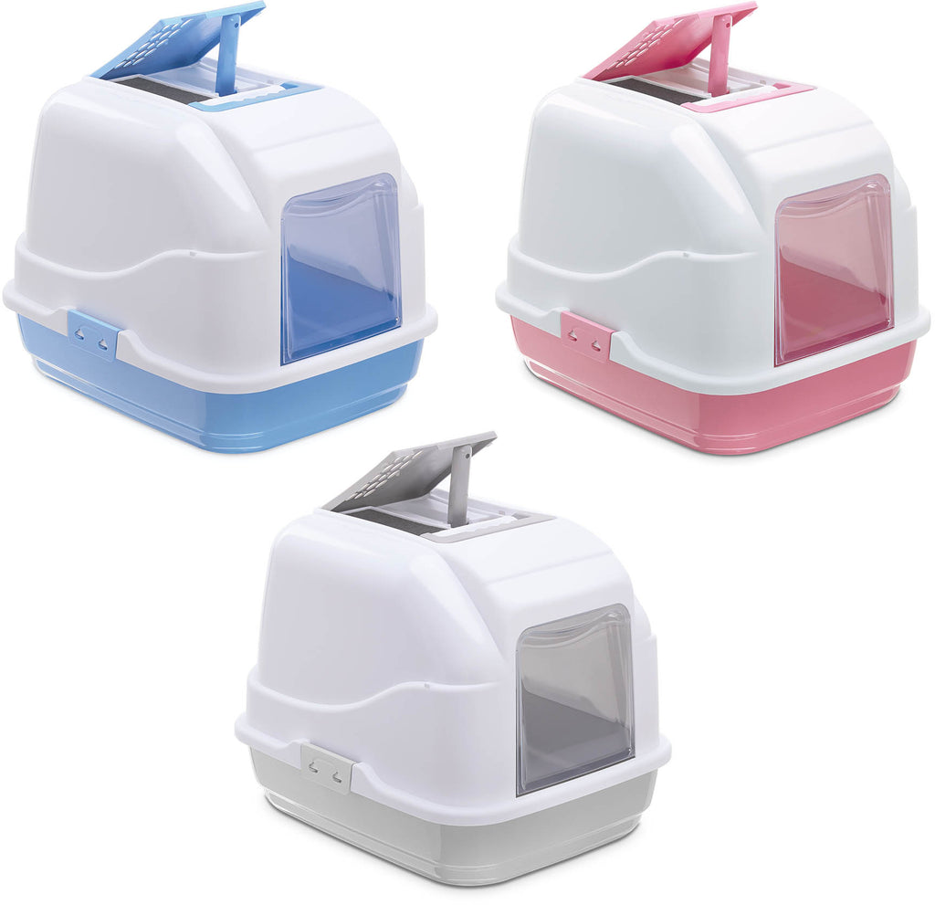 IMAC Litiera pentru pisici EASY CAT inchisa 50x40x40cm, diverse culori
