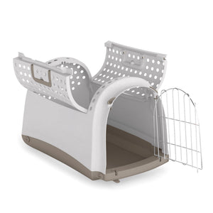 IMAC Transportor cu deschidere verticala LINUS CABRIO, 50x32x34,5cm, Alb