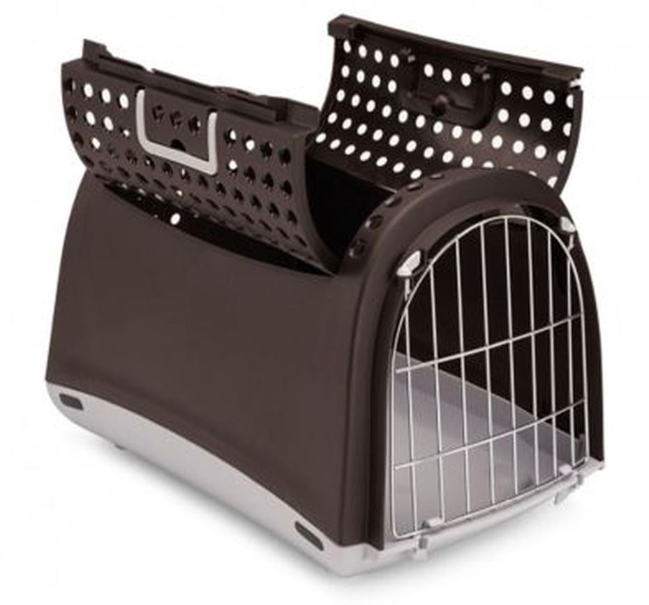 IMAC Transportor cu deschidere verticala LINUS CABRIO, 50x32x34,5cm, Negru