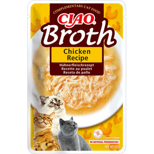 INABA CIAO Plic hrana umeda pentru pisici, Supa cu Pui 40g
