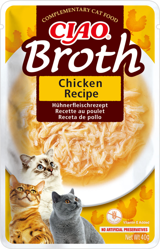 INABA CIAO Plic hrana umeda pentru pisici, Supa cu Pui 40g