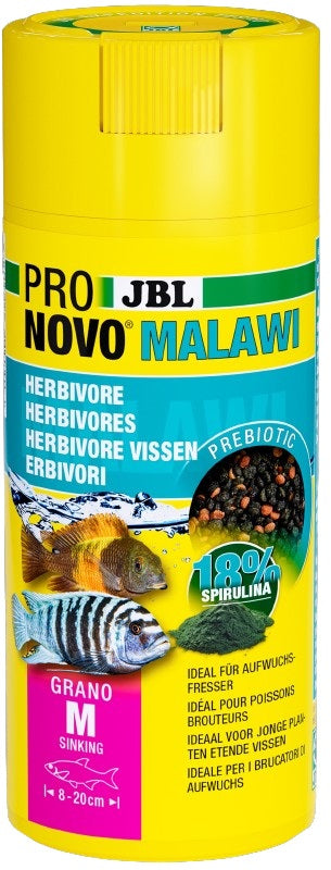JBL ProNovo Grano Malawi, Hrana pentru pesti de acvariu, M 250ml