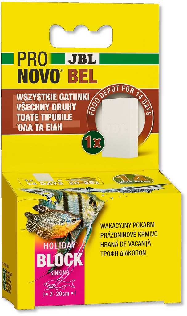 JBL ProNovo Hrana perioada vacanţei pentru peştii de acvariu de apa dulce 43g