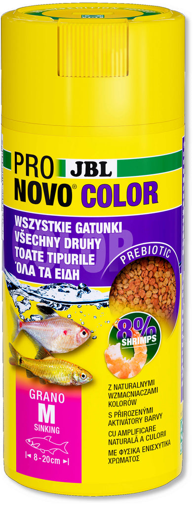 JBL ProNovo M, Hrana pentru intensificarea culorii pestilor de acvariu 250ml