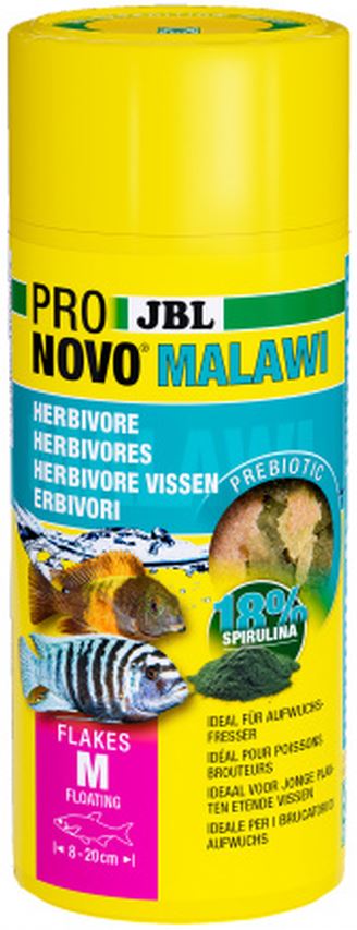 JBL ProNovo Malawi M, Hrana sub forma de fulgi pentru ciclide 250ml 