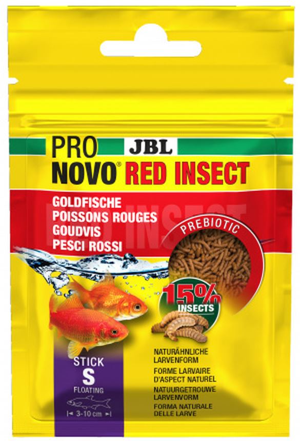 JBL ProNovo Red Insect Stick S, Hrana pentru pesti de acvariu 20ml
