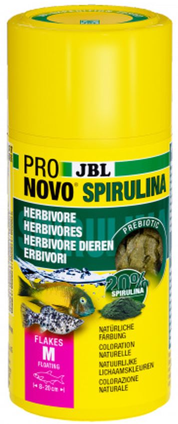 JBL ProNovo Spirulina Flakes M Hrana fulgi spirulina pentru toti pestii 100ml