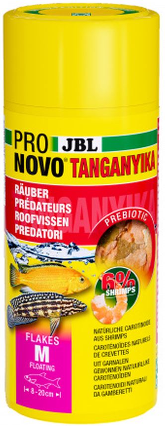 JBL ProNovo Tanganyka M, Hrana sub forma de fulgi pentru ciclide 250ml 