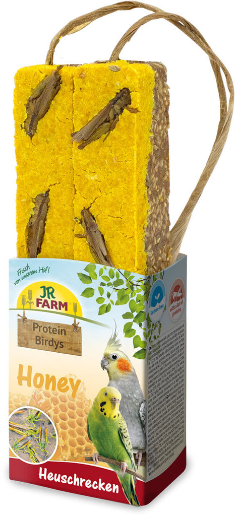 JR FARM Baton proteic cu miere şi lăcuste pentru păsări 150g - Maxi-Pet.ro