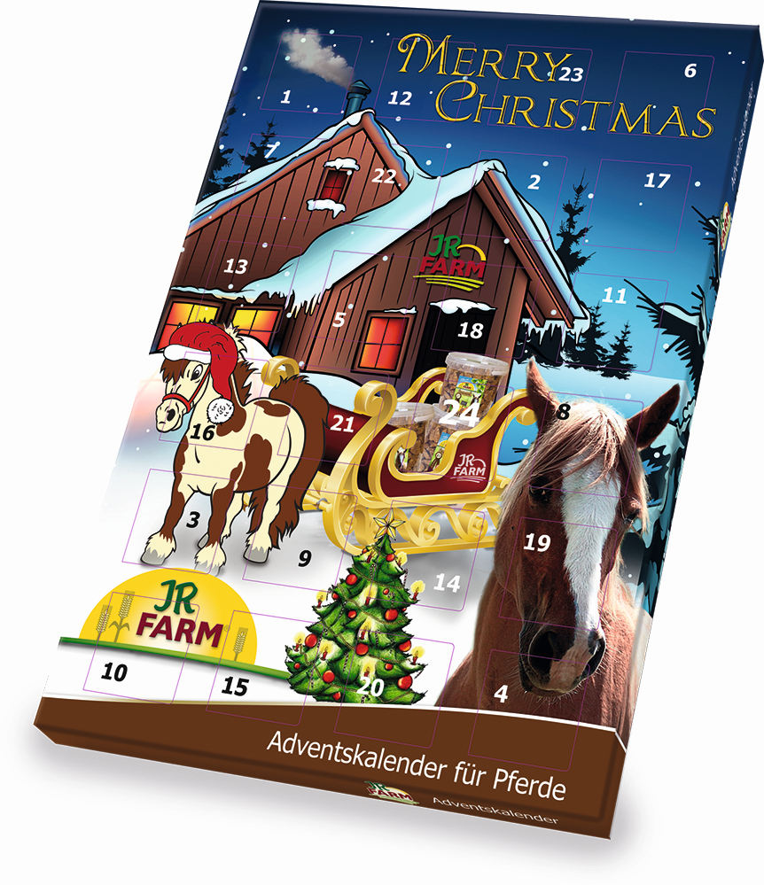 JR FARM Calendar Advent de Craciun - recompensa pentru cai 140g
