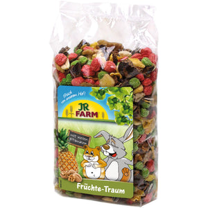 JR FARM Fruity-Dream Delicatesa pentru animale mici, cu fructe si nuci 200g