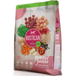 RUSTICAN Mini PUPPY/JUNIOR cu miel si orez, fara gluten