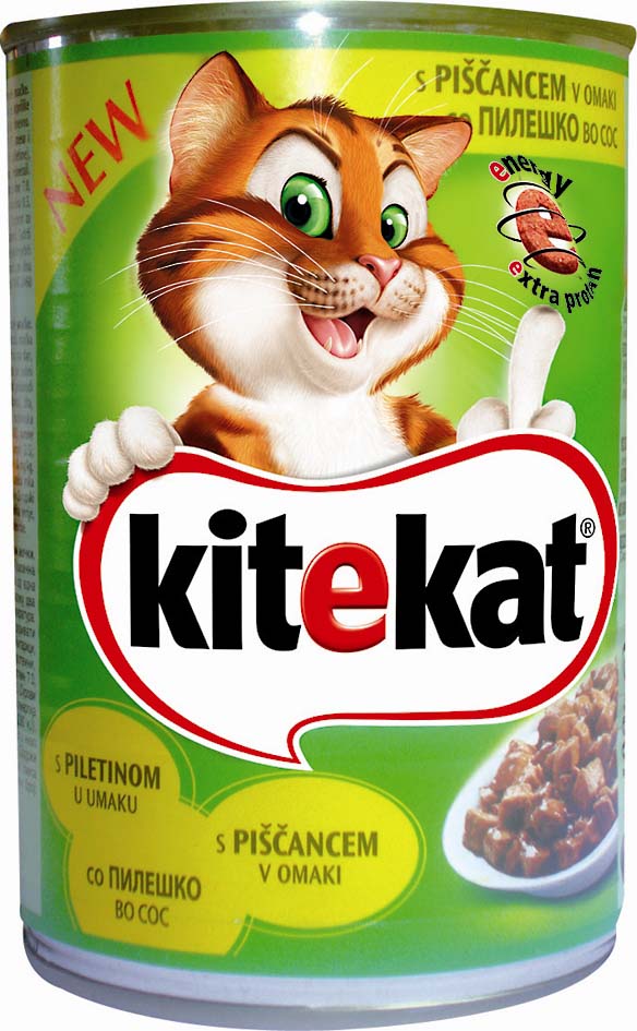 KITEKAT Conservă pentru pisici Adulte, cu Pui 400g - Maxi-Pet.ro