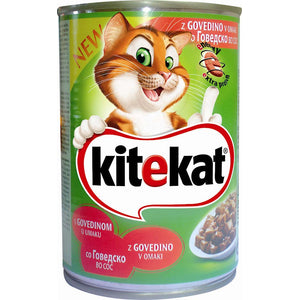 KITEKAT Conserva pentru pisici Adulte, cu Vita 