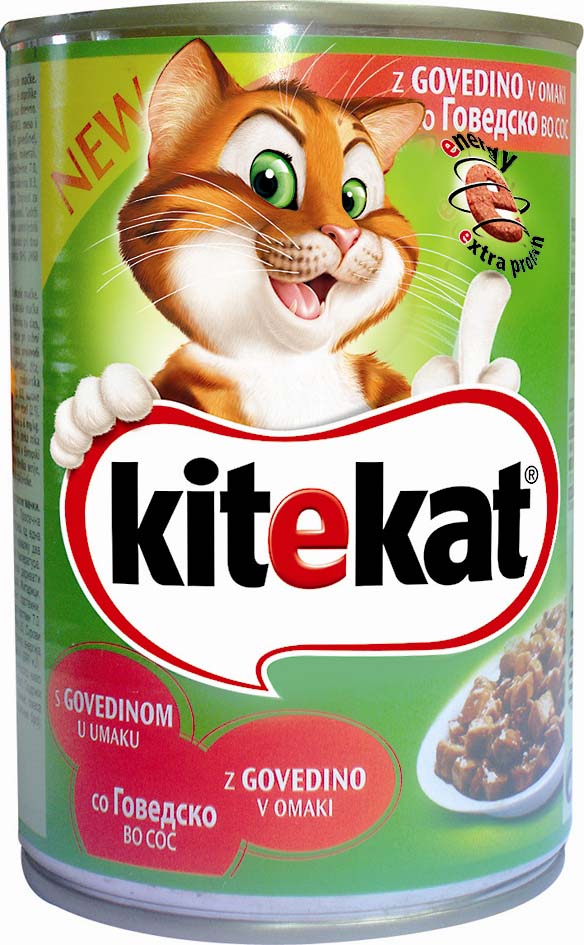 KITEKAT Conserva pentru pisici Adulte, cu Vita 