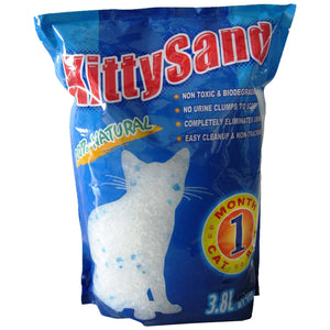 KITTY SAND Nisip silicat pentru pisici, absorbant 3,8L