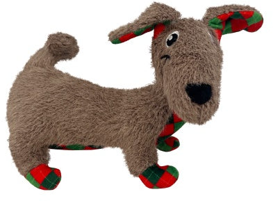 KONG Jucărie pentru câini, Căţeluş, ediţie Crăciun, din pluş, 22,86cm - Maxi-Pet.ro