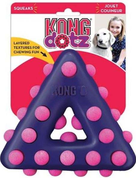 KONG Jucarie pentru caini, Dotz Triangle, S 11,43x20,32x3,18cm