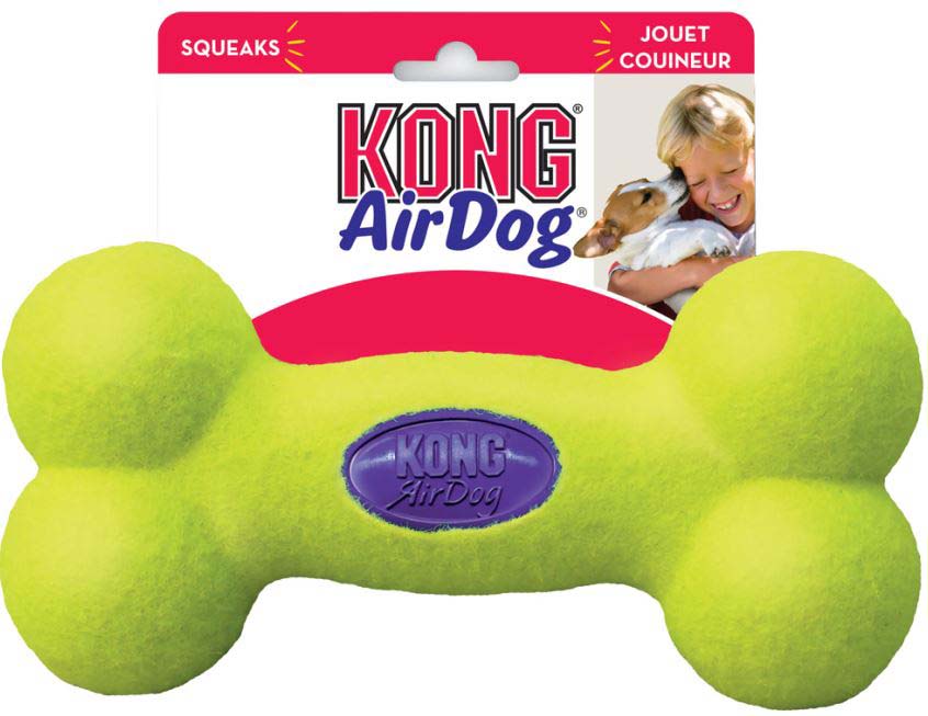 KONG Jucărie pentru câini Air Squeaker Bone, L 23,5x5,72x16,51cm - Maxi-Pet.ro