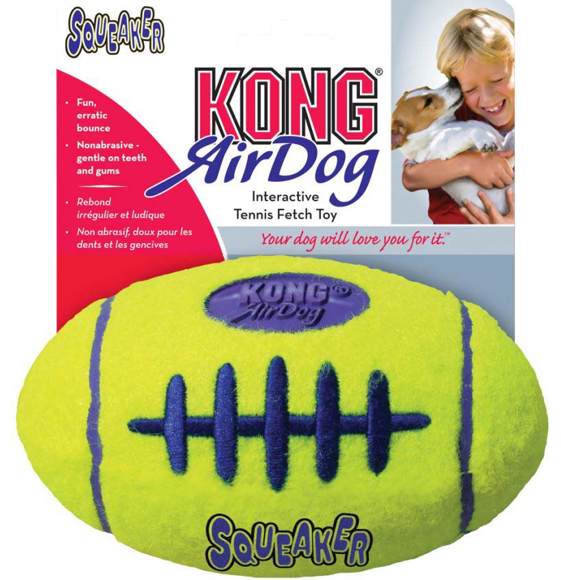 KONG Jucarie pentru caini Air Squeaker Football, S 8,26x5,08x8,89cm